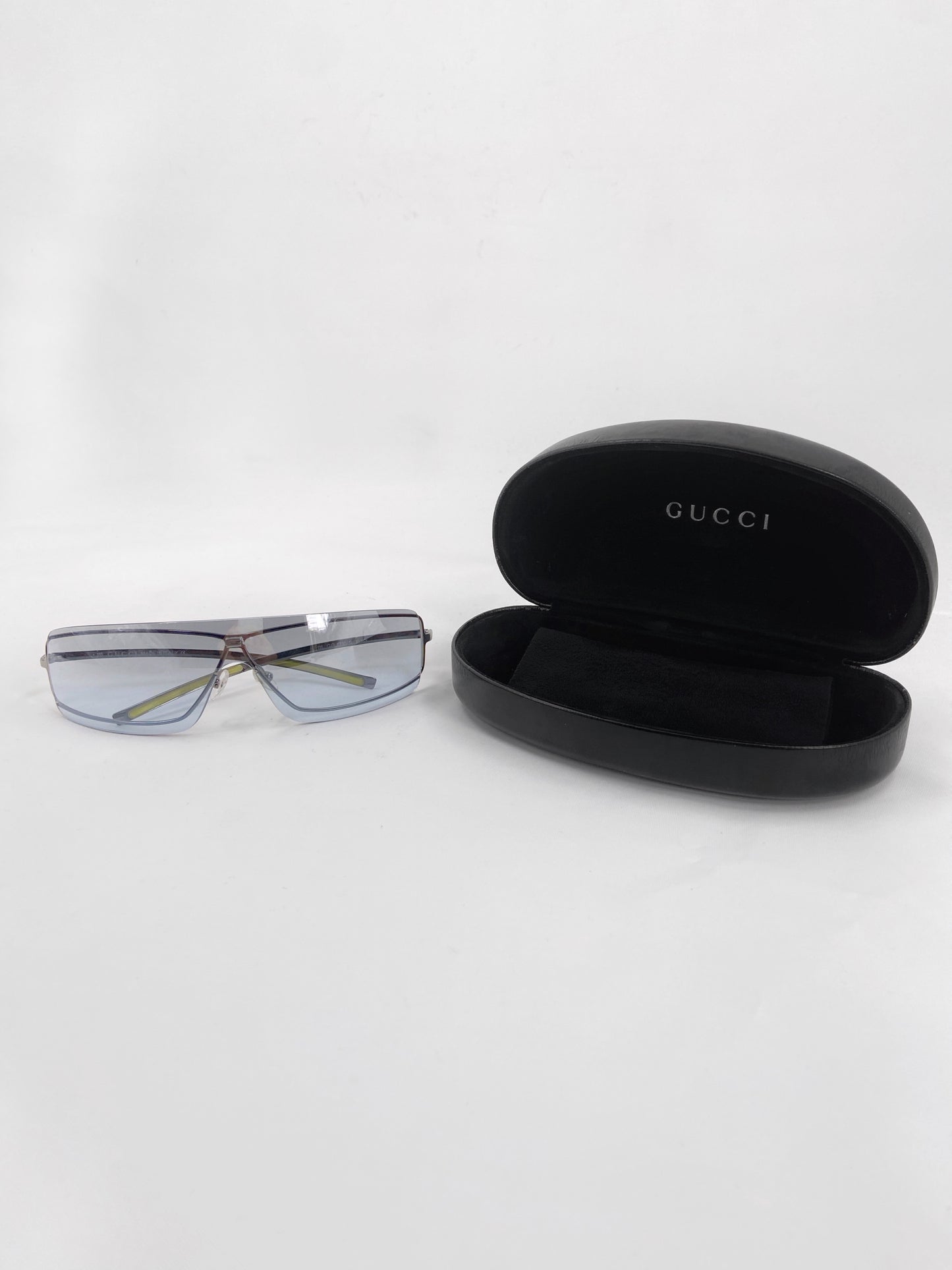 Gucci 2000s Tom Ford Blue Shield Sunglasses