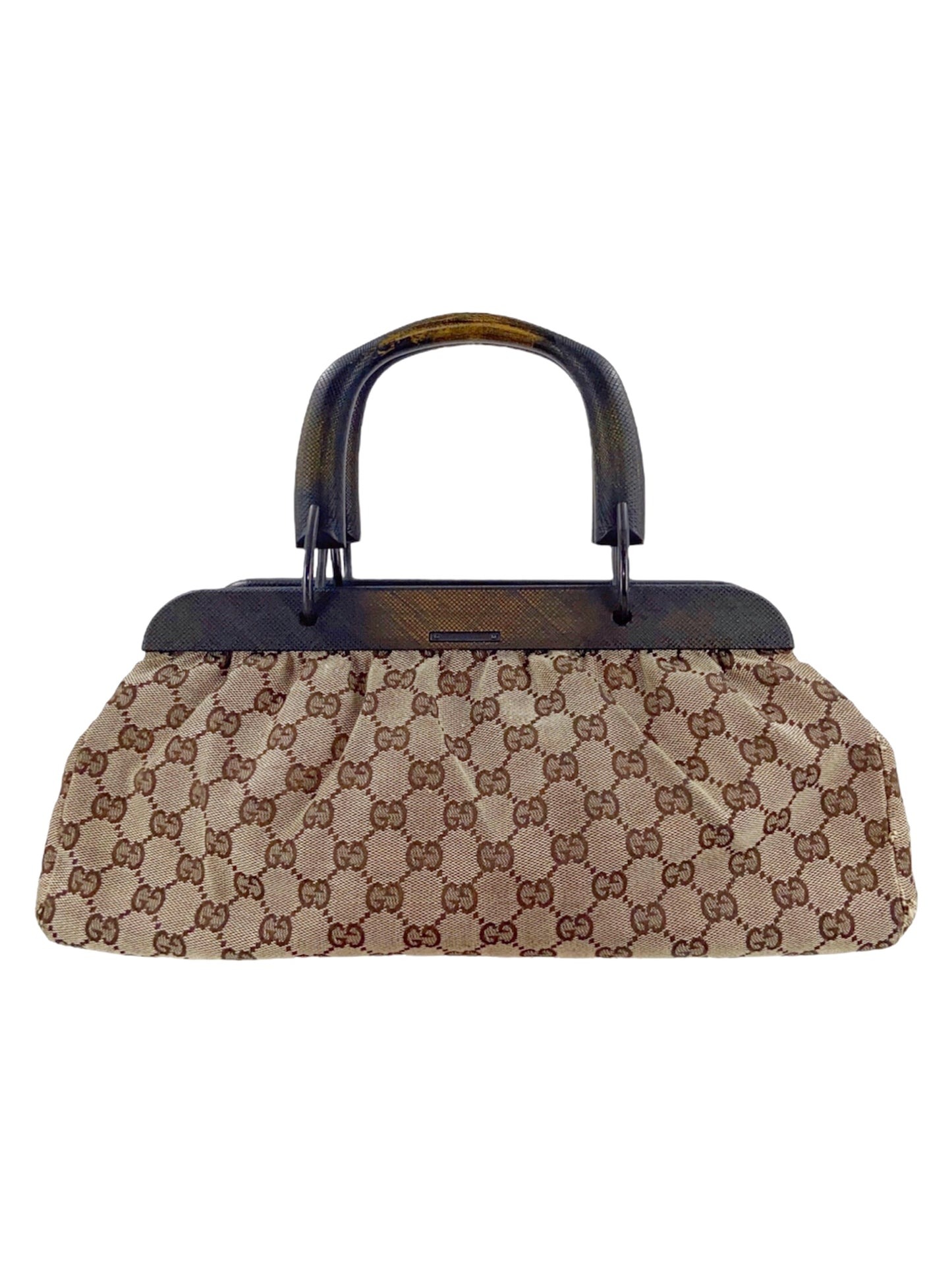 Gucci Fall 2002 Tom Ford Classic Brown Monogram Doctors Bag