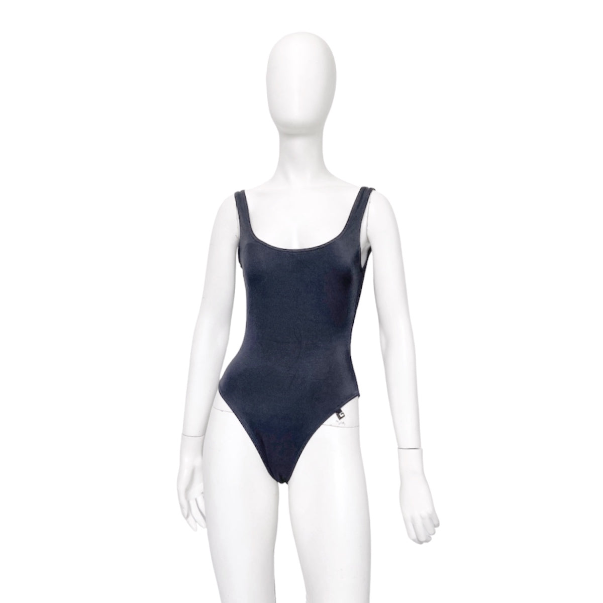 BWNT Gucci Spring 1999 Tom Ford Plunging Backless Navy One-Piece Swimsuit