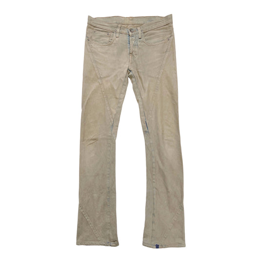Rick Owens 2006 DRKSHDW Early Archive Spiral Cut Denim Jeans