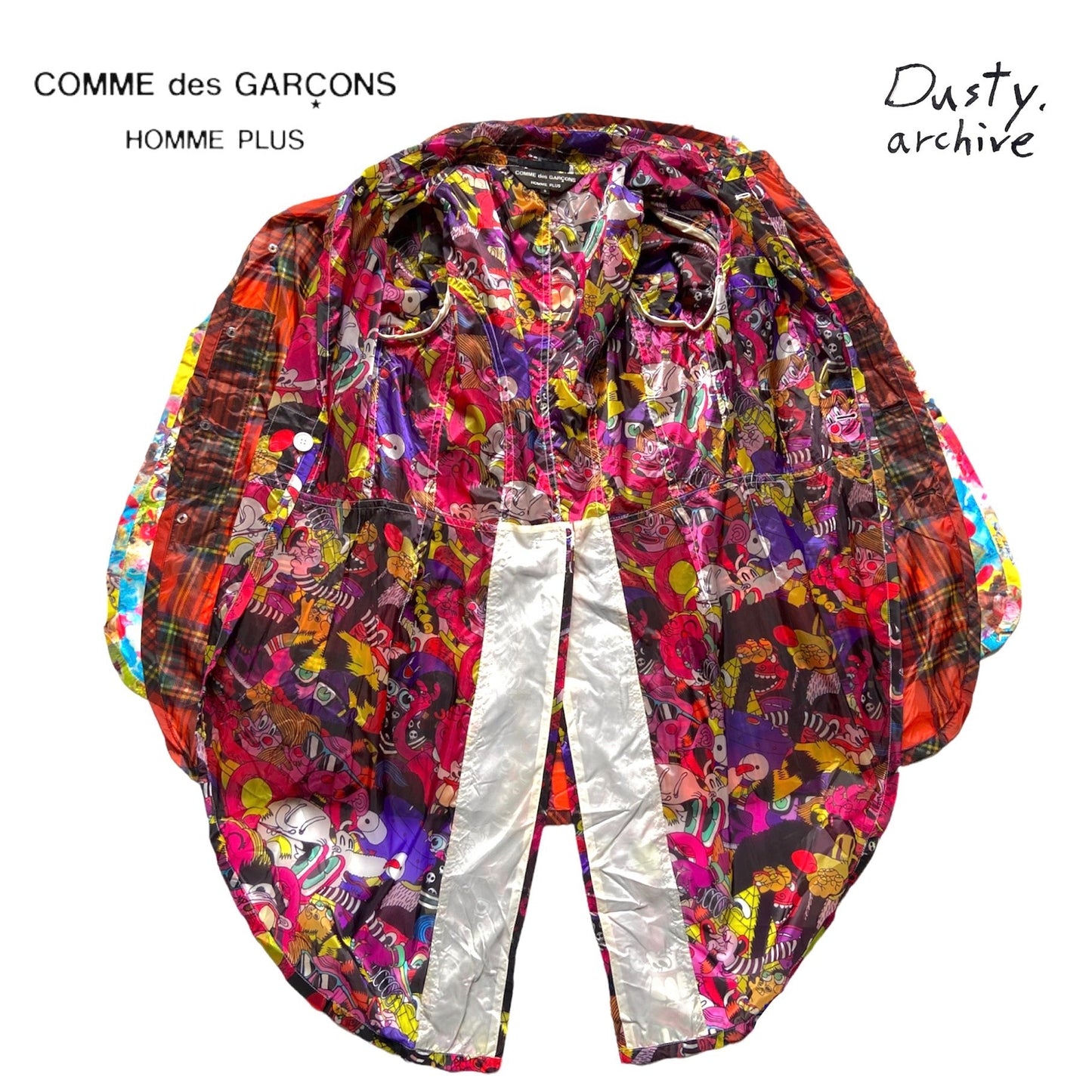 Comme Des Garcons Homme Plus spring 2014 triple layered cartoon nylon blazer jacket S