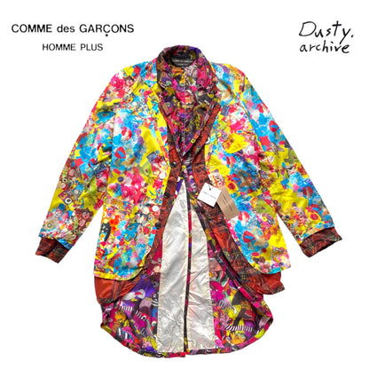 Comme Des Garcons Homme Plus spring 2014 triple layered cartoon nylon blazer jacket S