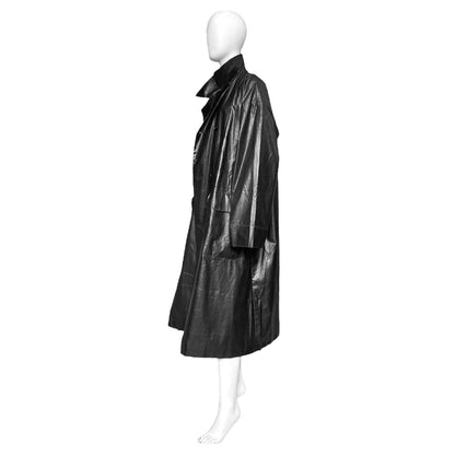 Jil Sander Fall 2012 Raf Simons Mens Leather Like Oversized Coat 52