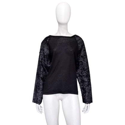 Ann Demeulemeester Feather Sleeve Tee Top