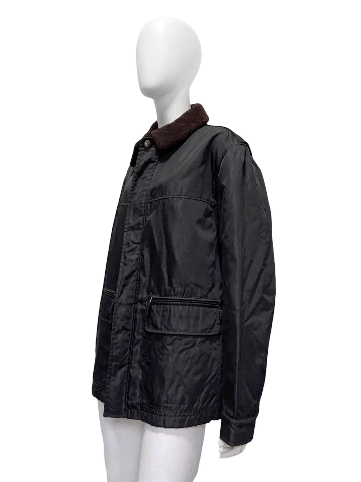 Prada Fall 1994 Peter Lindbergh Padded Nylon Jacket S