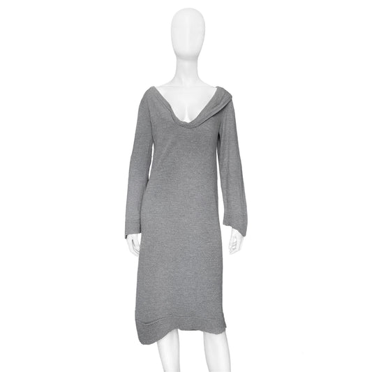 Maison Martin Margiela Fall 2006 Stretched Collar Wool Sweater Dress L