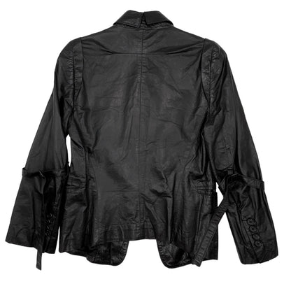 BWNT Ann Demeulemeester Fall 2004 Runway Leather Bondage Blazer Jacket