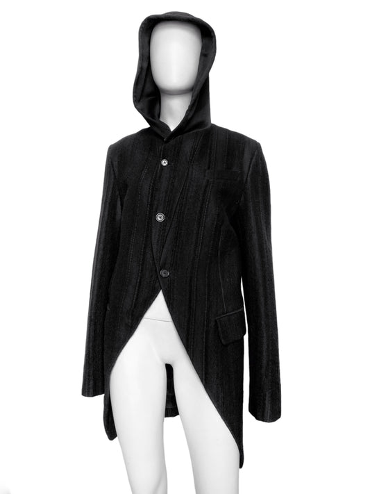 Ann Demeulemeester Fall 2009 Hooded Tweed Blazer Jacket