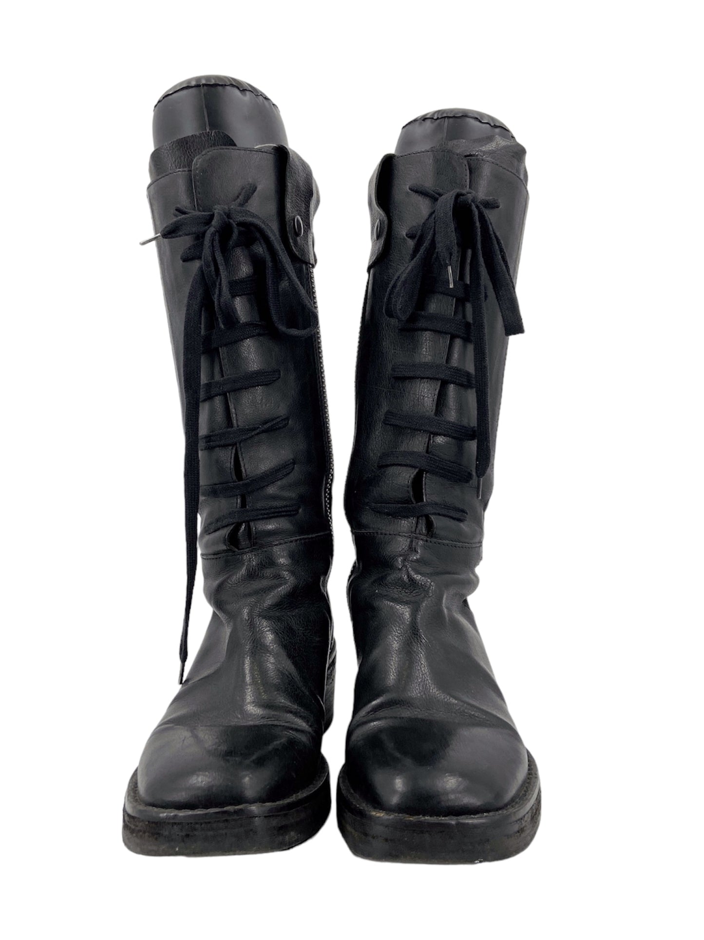 Ann Demuelemeester Fall 2003 Combat Zip Long Boots 37