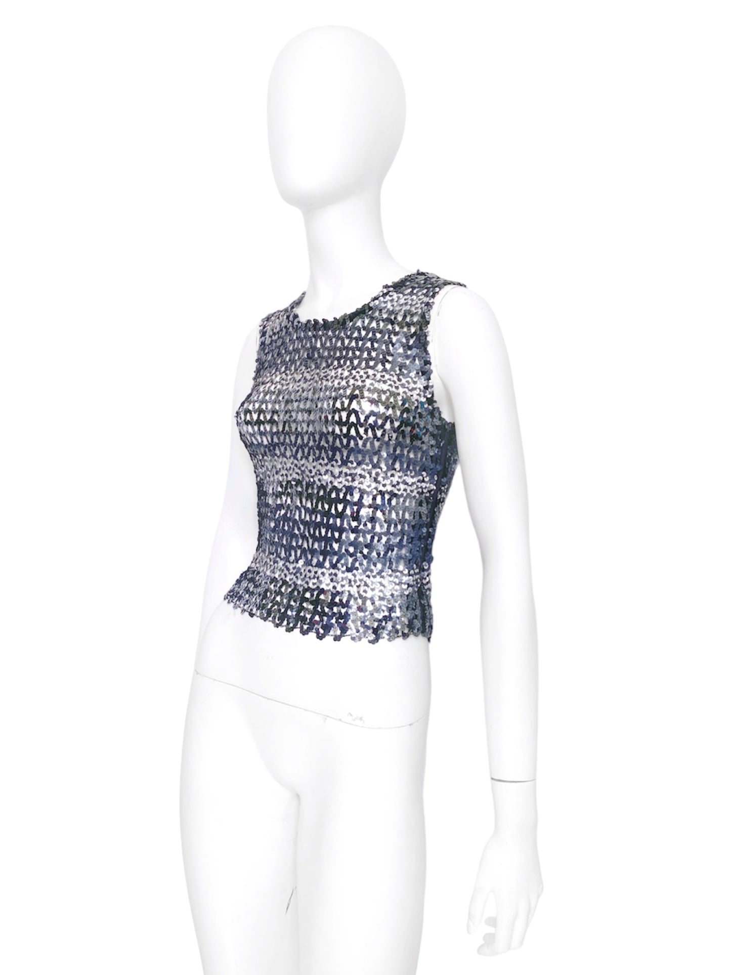 Dolce & Gabbana 90s Sequins Mesh Top