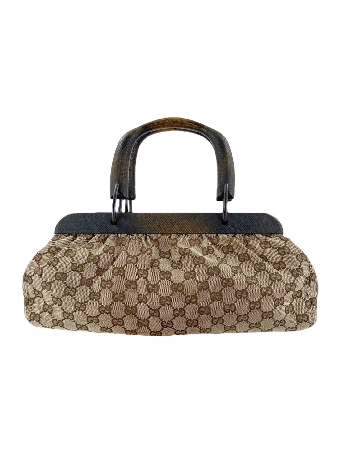 Gucci Fall 2002 Tom Ford Classic Brown Monogram Doctors Bag