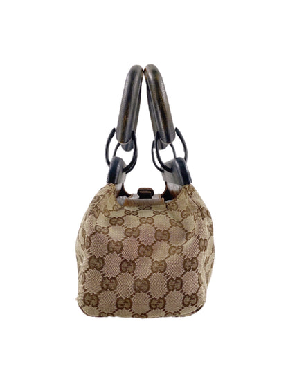 Gucci Fall 2002 Tom Ford Classic Brown Monogram Doctors Bag