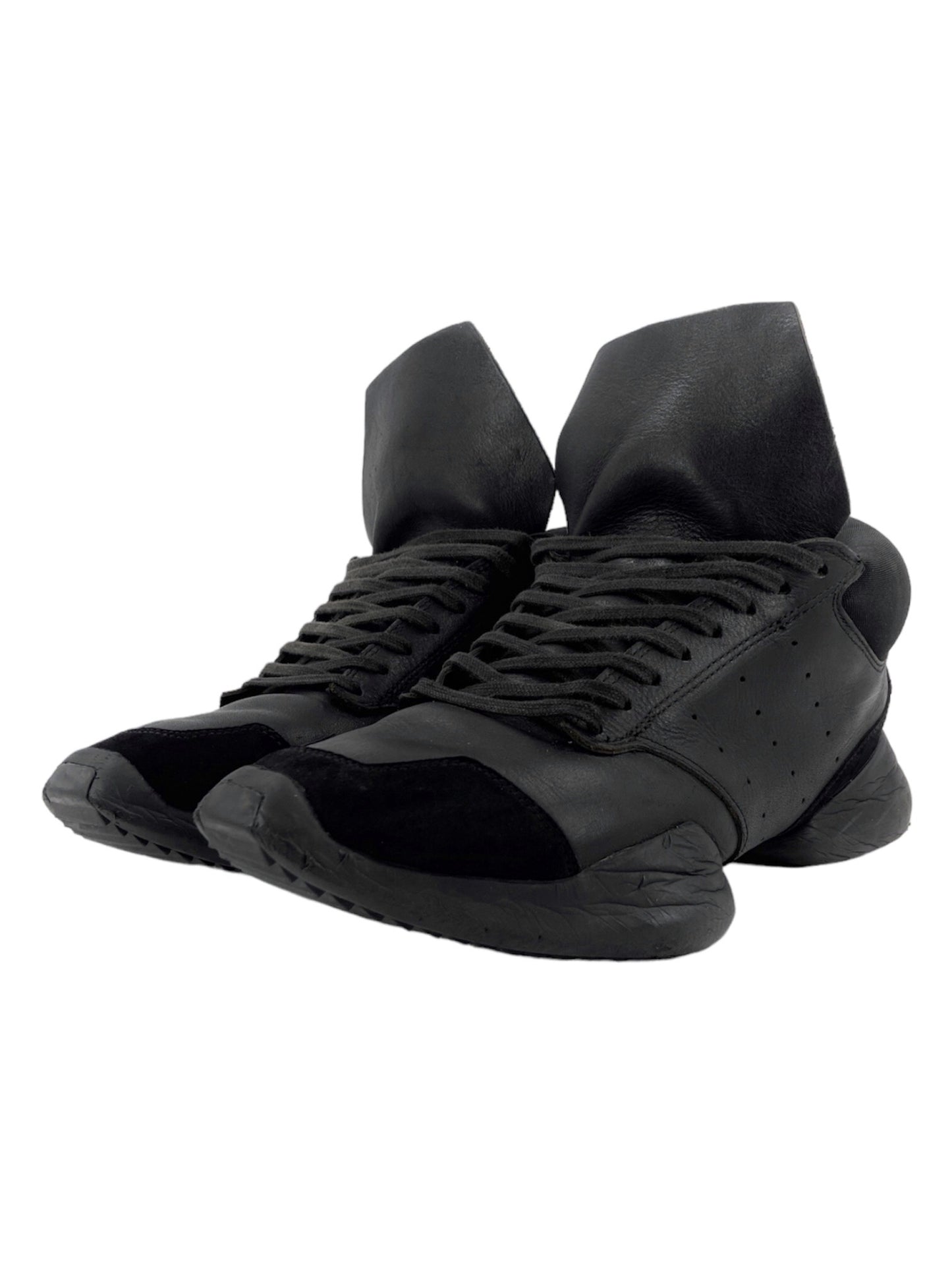 Rick Owens X Adidas Triple Black Runner 44