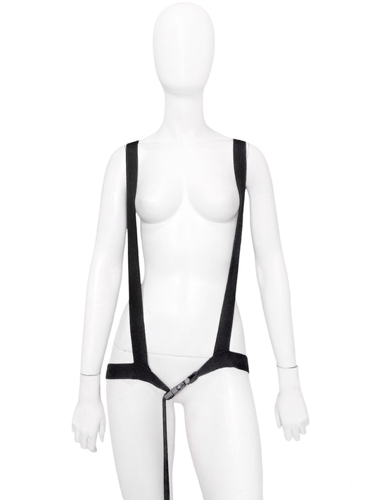 Helmut Lang Fall 2003 Bondage Buckle Strap Merino Wool Harness OS