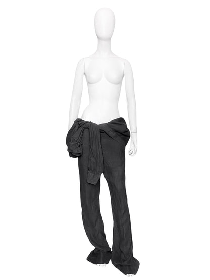 Ann Demeulemeester Spring 2009 Men's Grey Hemp Jumpsuit XXS