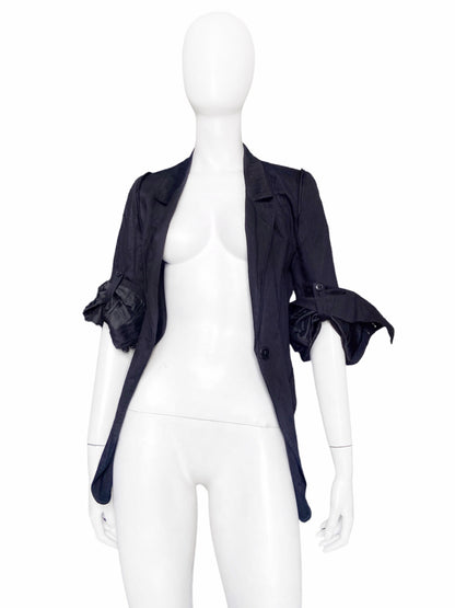 Ann Demeulemeester Spring 2006 Runway Wrinkled Blazer Jacket 36