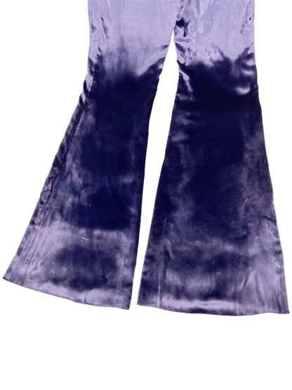 Gucci Fall 1999 Tom Ford Purple Velvet Flared Pants 38