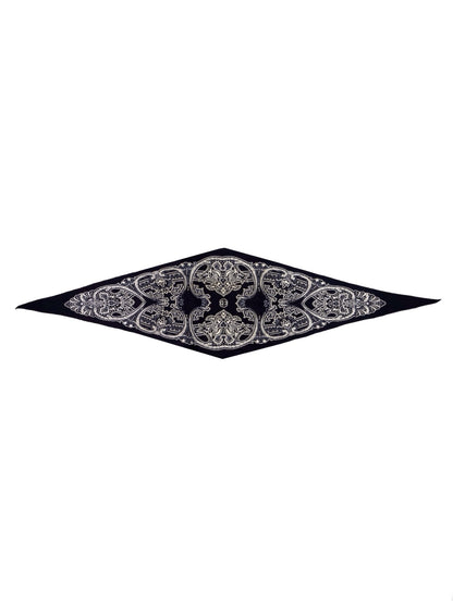 Gucci Spring 2004 Tom Ford Navy Silk Graphic Bandana