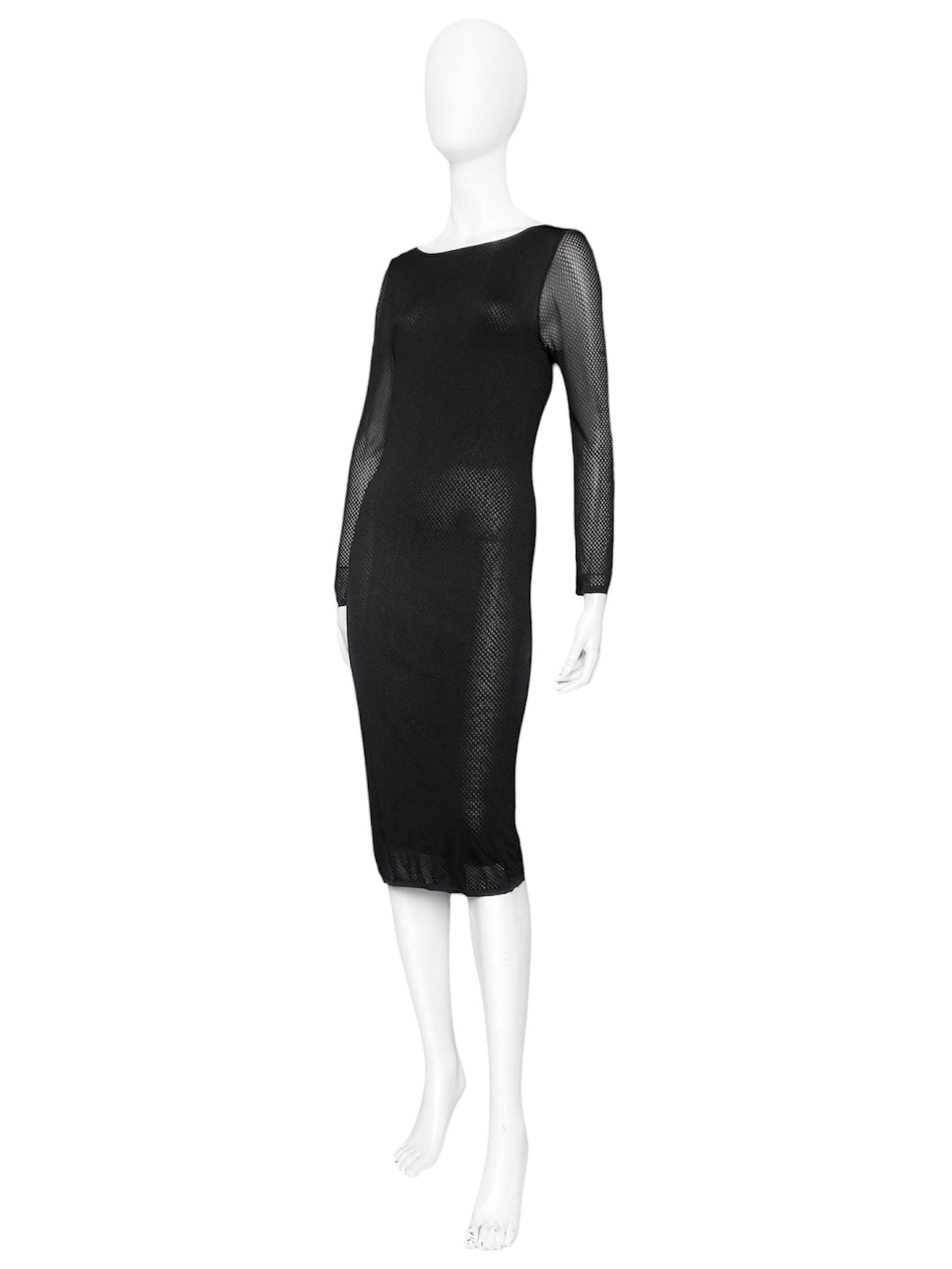 gucci mesh dress Gucci Black Tom Ford Mesh Slip Dress