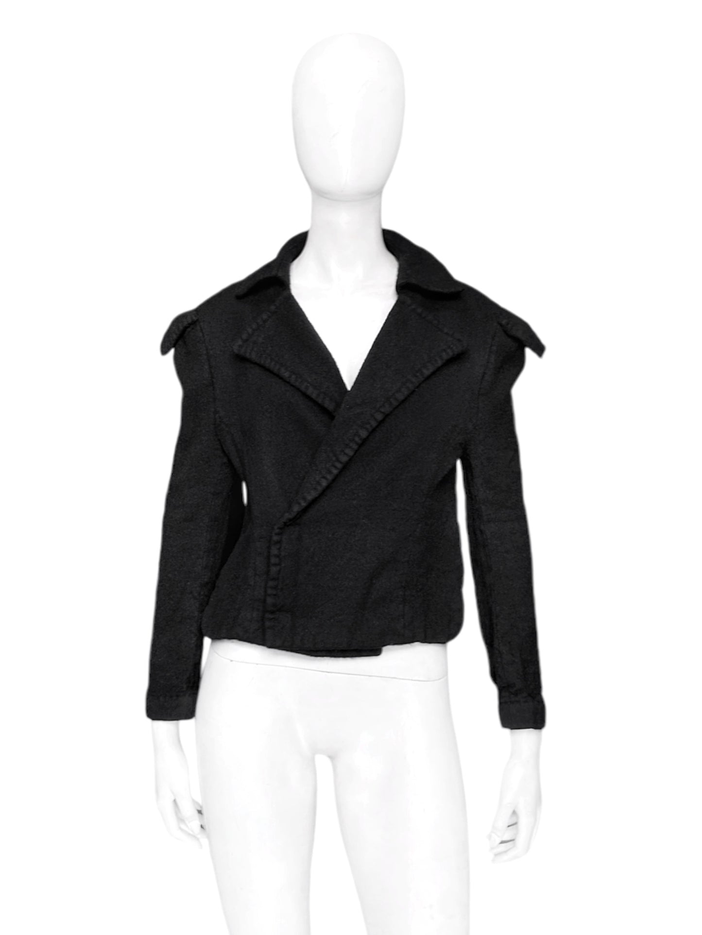 Yohji Yamamoto Fall 2006 Runway Oversized Wool Cropped Jacket 1