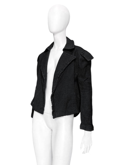 Yohji Yamamoto Fall 2006 Runway Oversized Wool Cropped Jacket 1