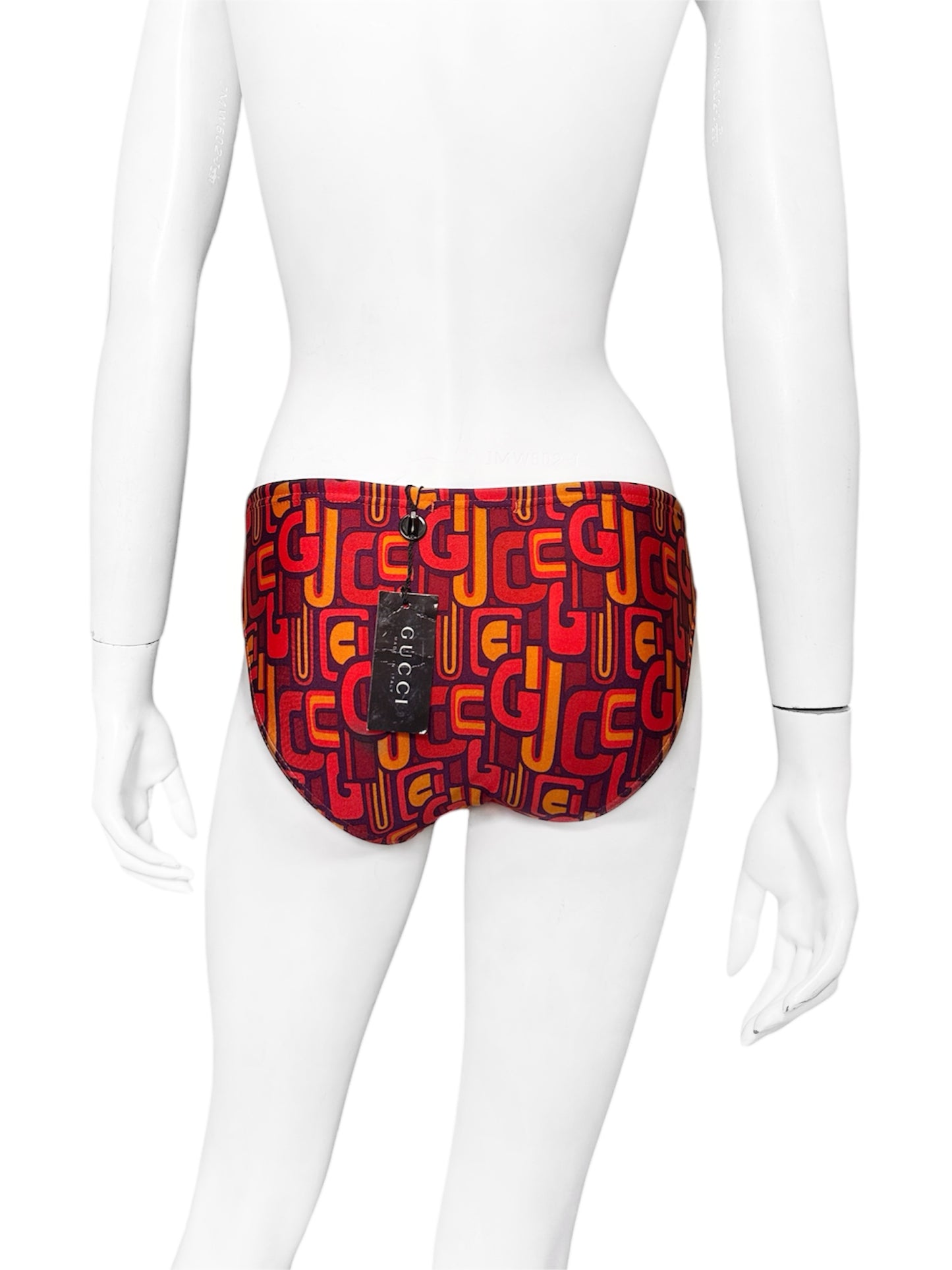 BWNT Gucci Spring 1997 Tom Ford Psychedelic Logo Swim Briefs M