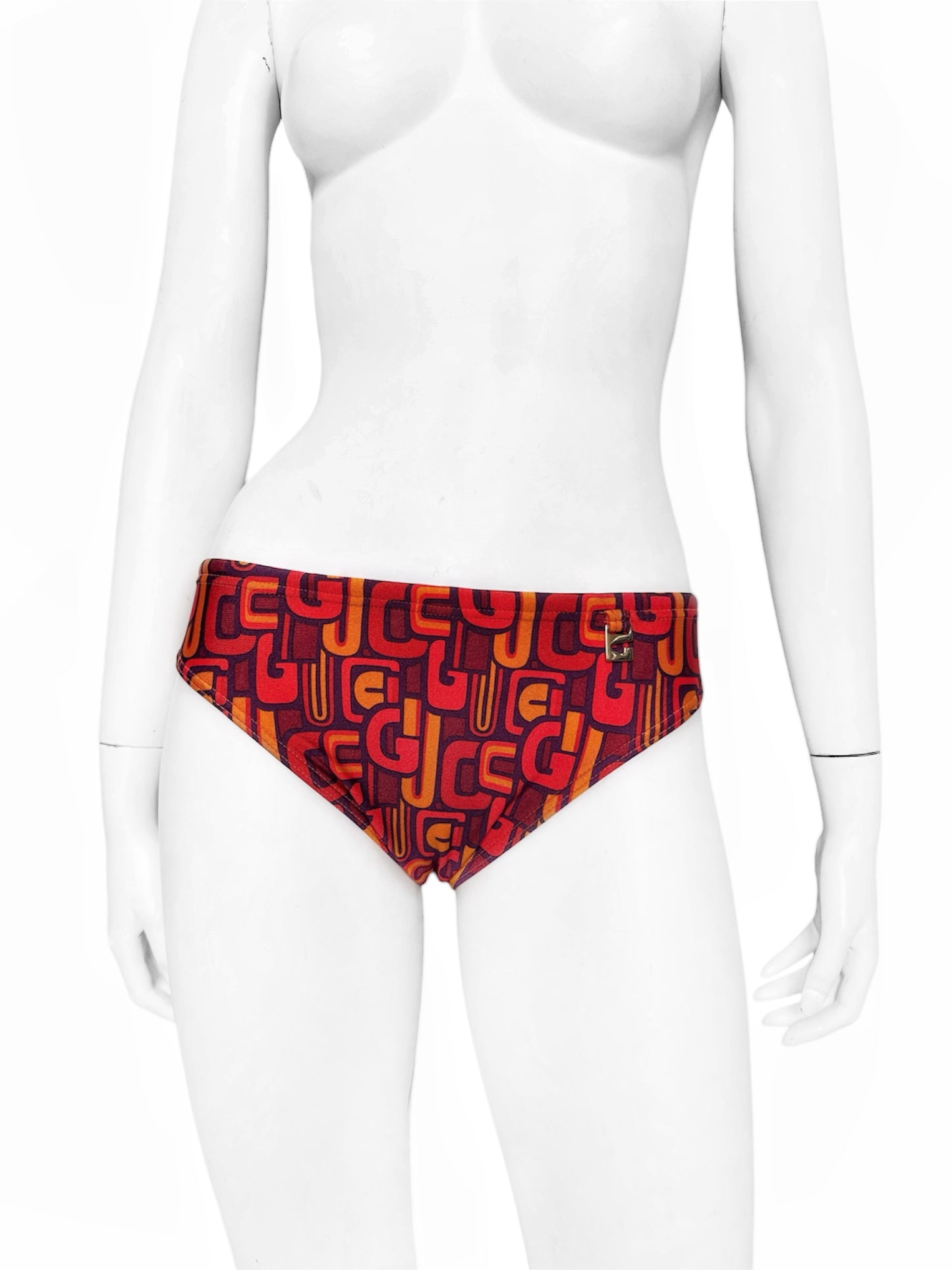 BWNT Gucci Spring 1997 Tom Ford Psychedelic Logo Swim Briefs M