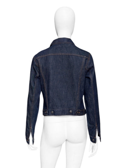 Gucci Spring 1998 Tom Ford Look#32 Esther Cañadas Raw Denim Jacket 40