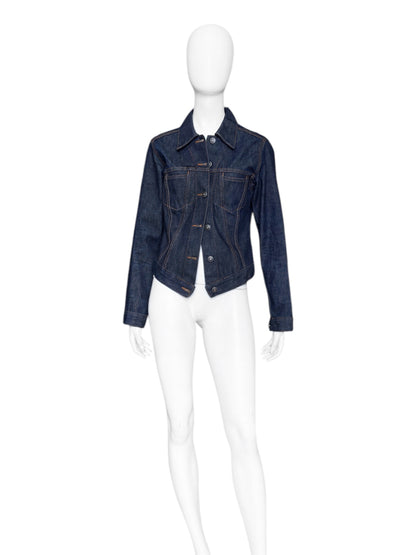 Gucci Spring 1998 Tom Ford Look#32 Esther Cañadas Raw Denim Jacket 40