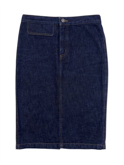 Gucci Spring 1998 Tom Ford Raw Denim Pencil Skirt 40
