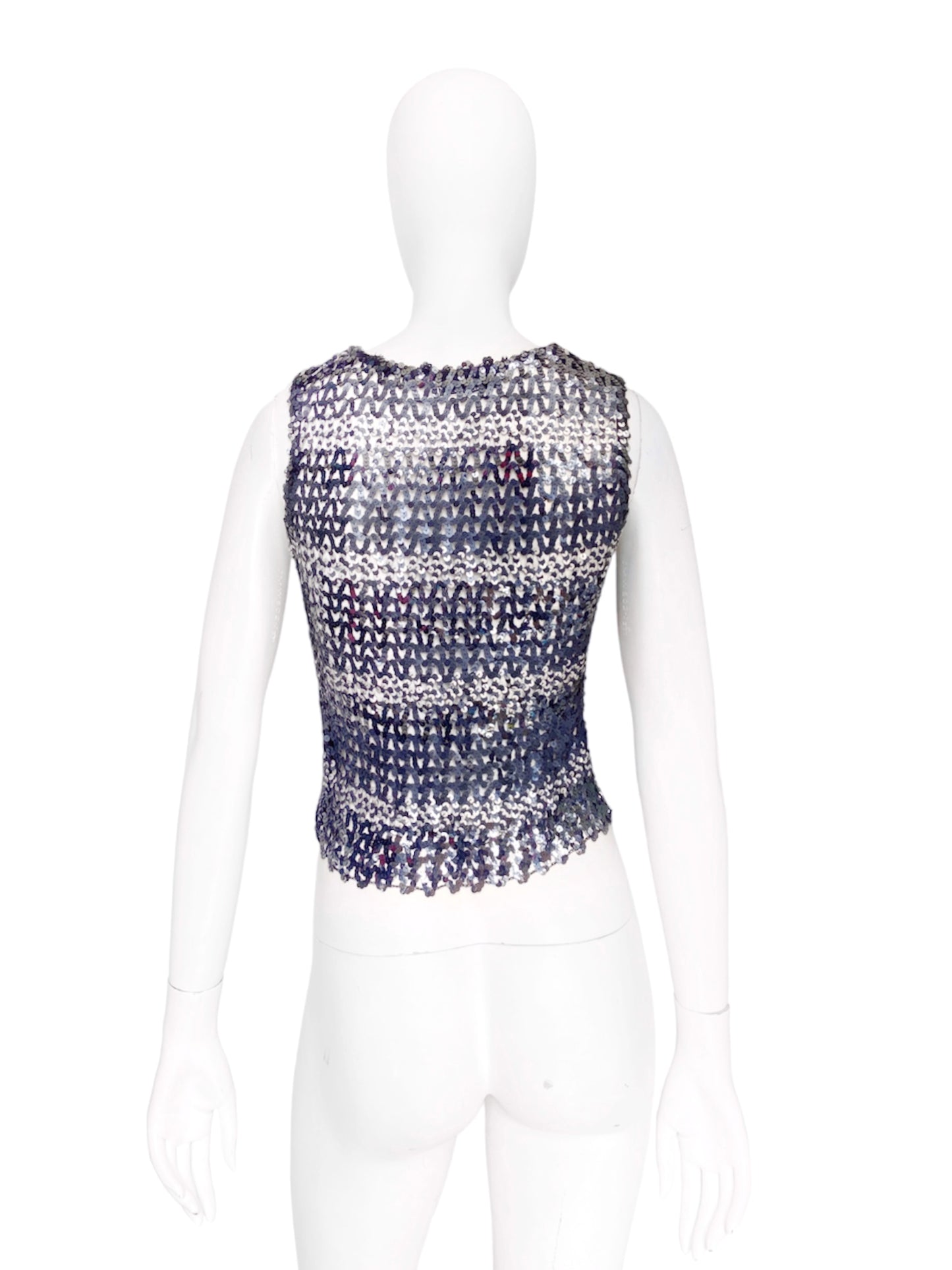 Dolce & Gabbana 90s Sequins Mesh Top