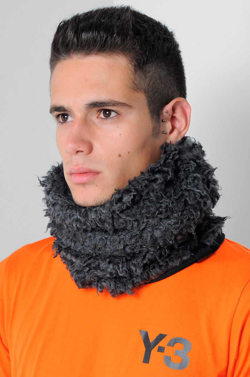 Y-3 Fall 2014 Yohji Yamamoto X Adidas Fur Balaclava Neckwarmer