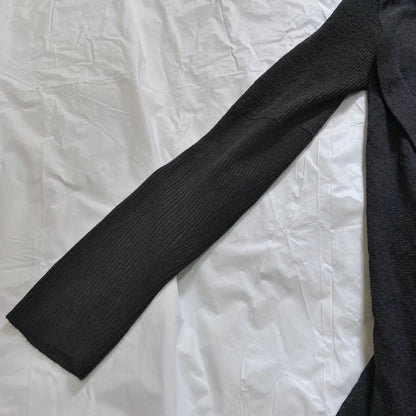 Yohji yamamoto asymmetrical paint feature cardigan 2