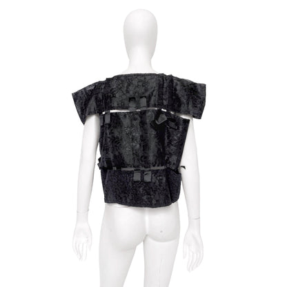 Comme des Garçons Fall 2015 Floral Lace top with Ribbons