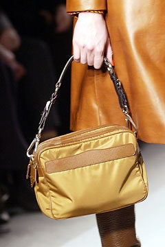 Prada Fall 2003 Nylon Leather Strap Handbag