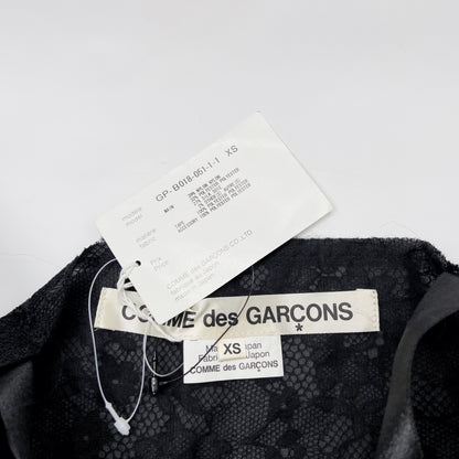 Comme des Garçons Fall 2015 Floral Lace top with Ribbons