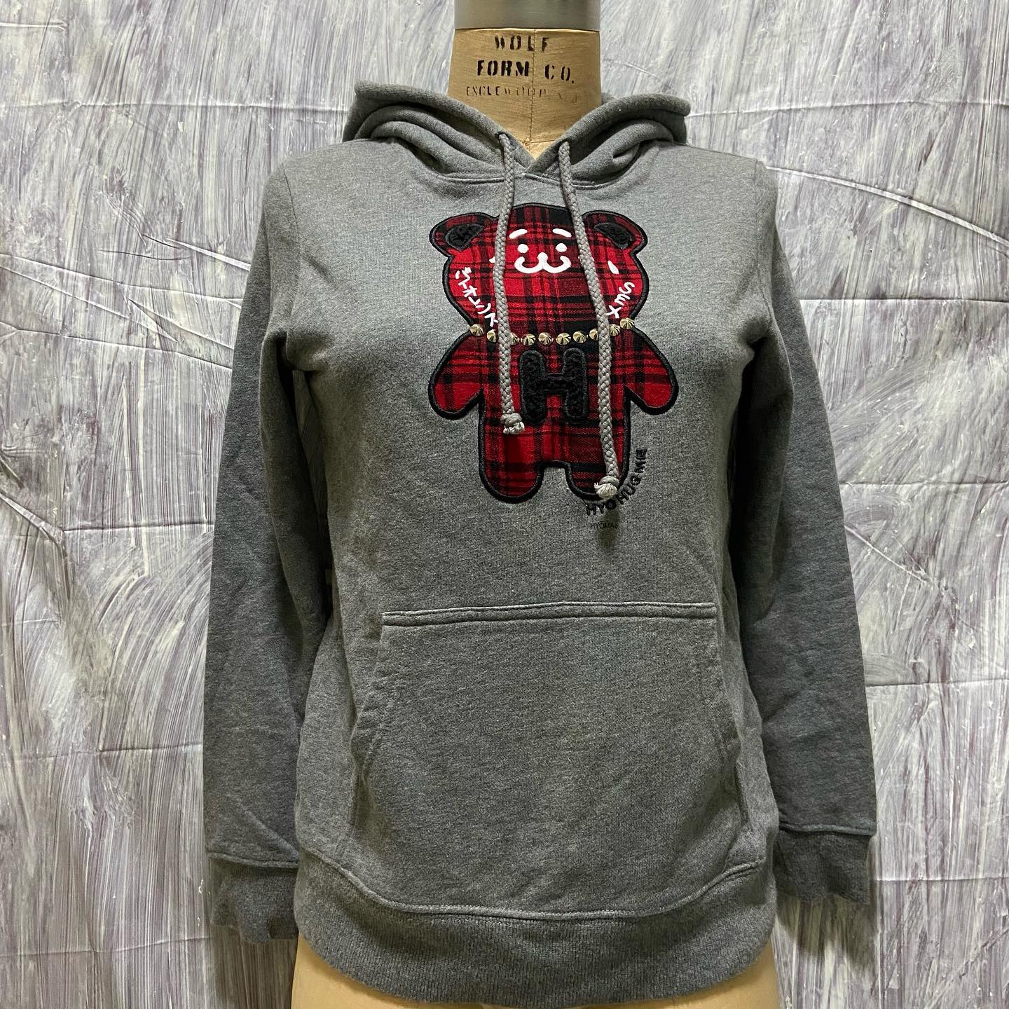 20471120 hyoma bear studded hoodie S – Dusty Archive