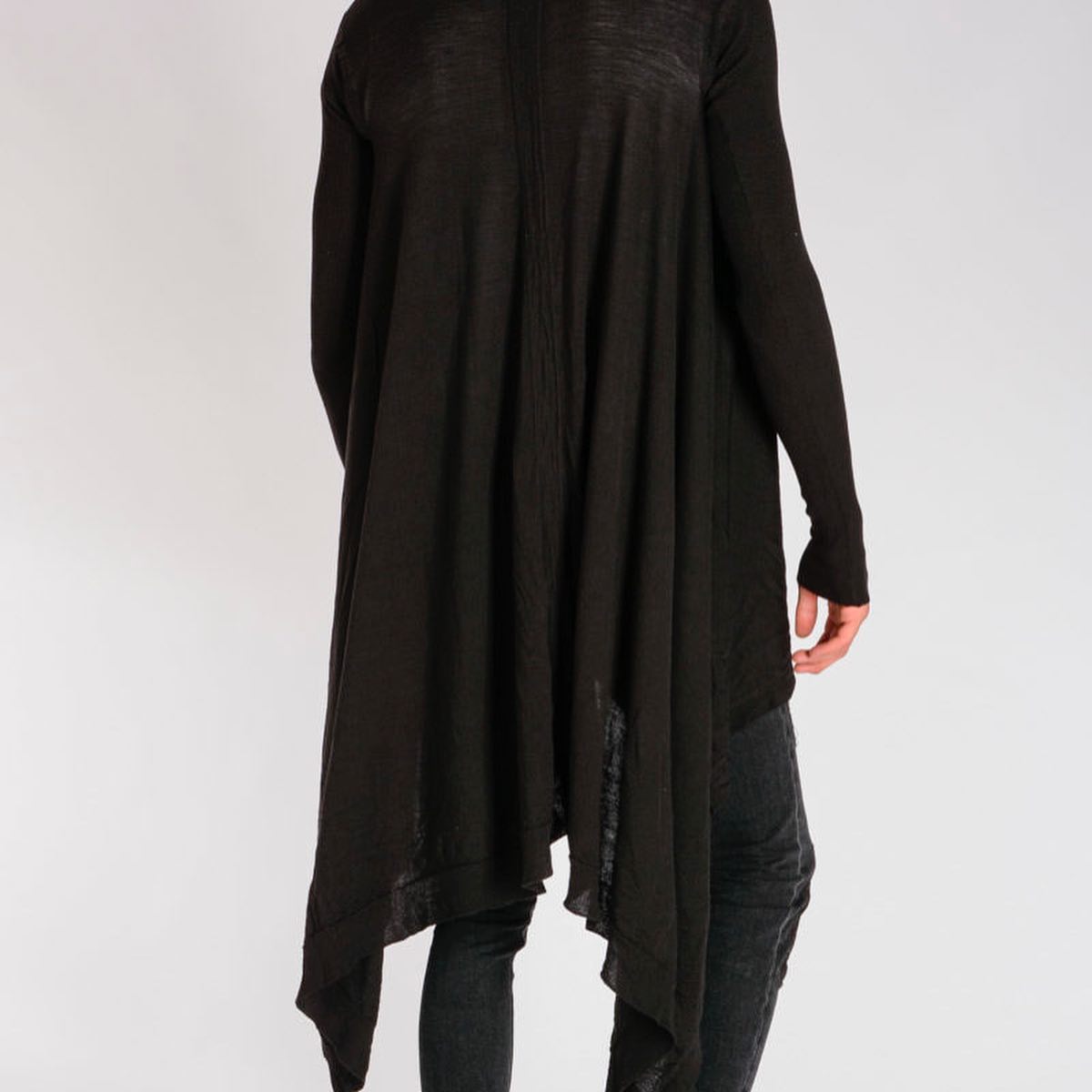 Rick owens drape alpaca knit cardigan XS