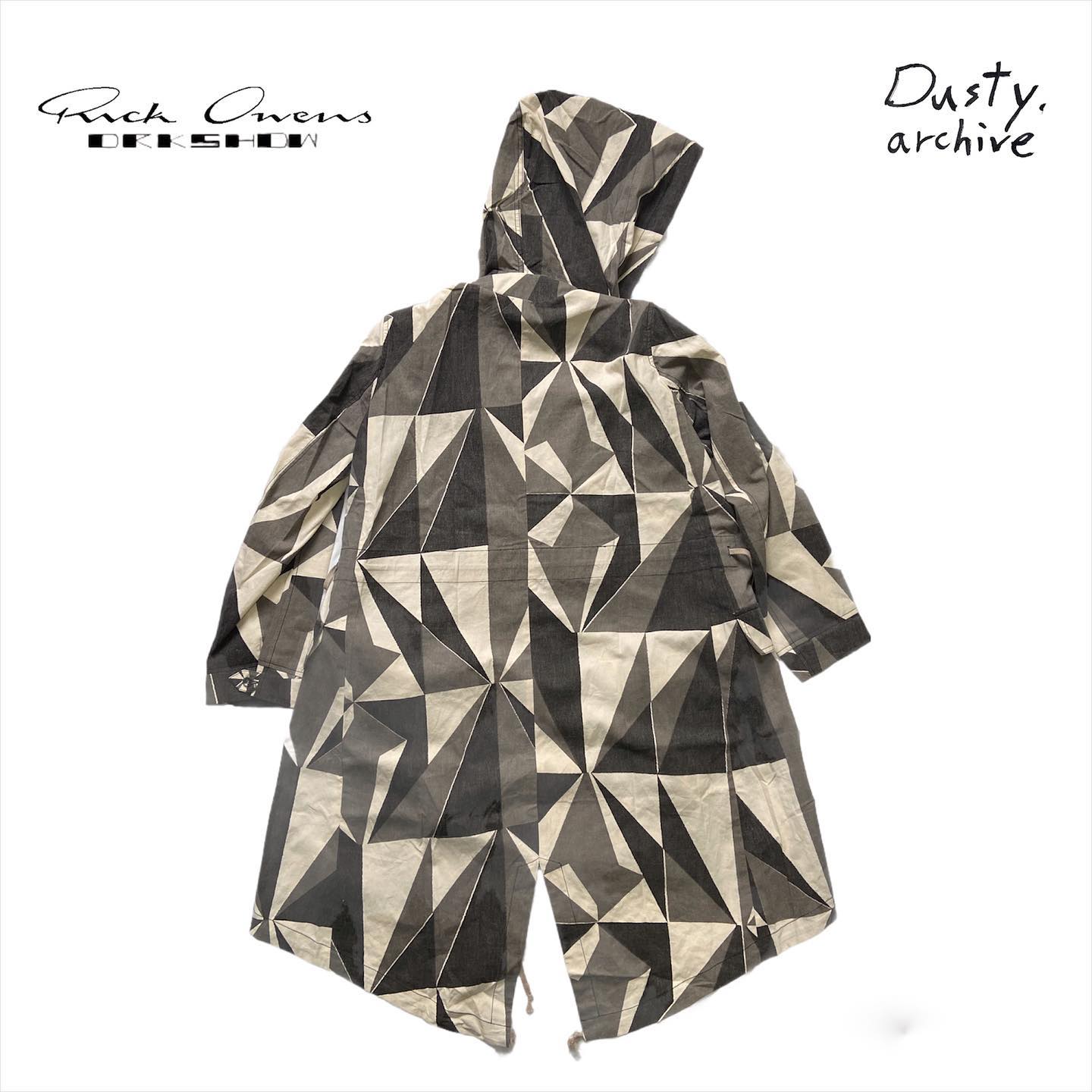 Rick owens BWNT drkshdw camo fishtail parka coat – Dusty Archive