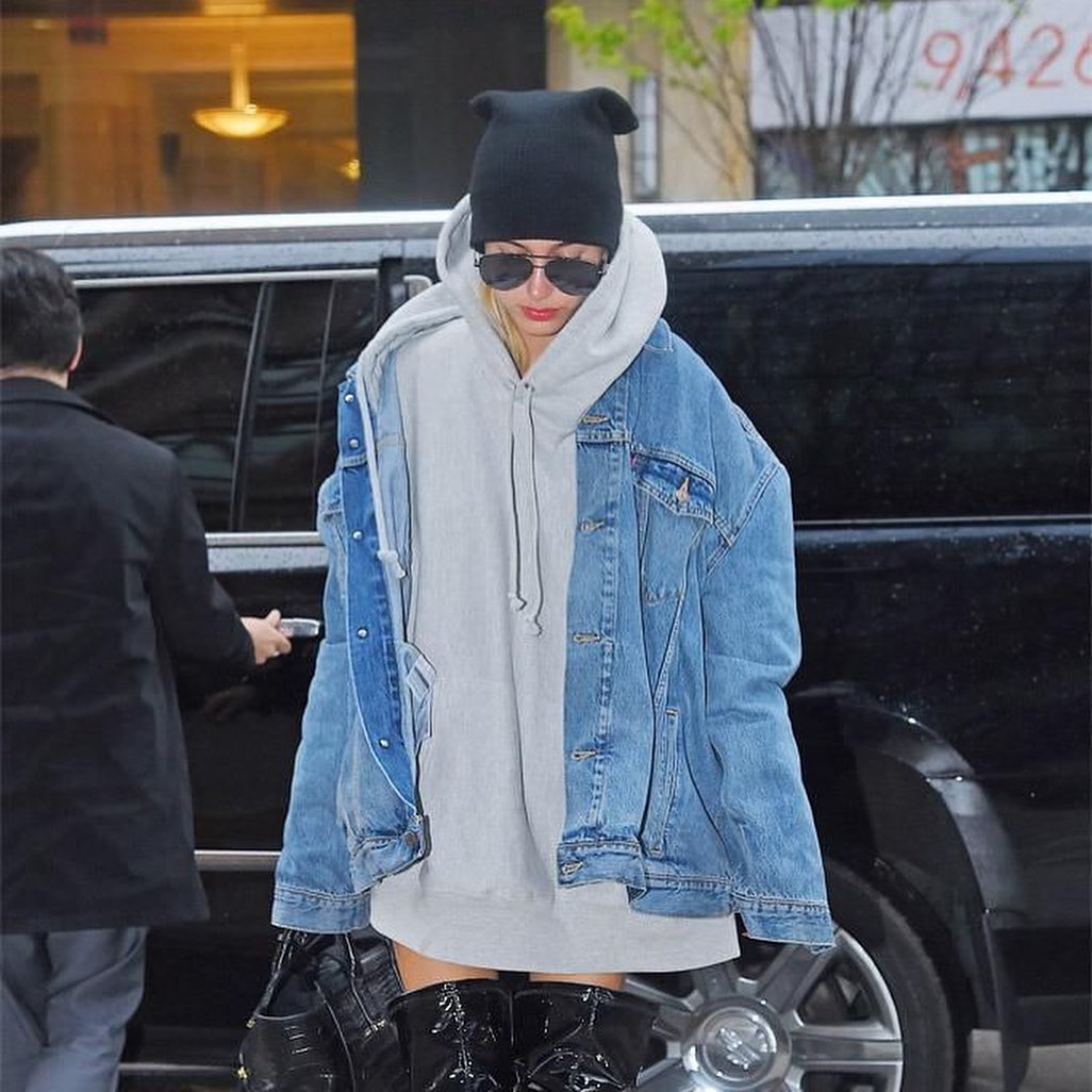 Vetements levis denim oversized denim jacket with hood L