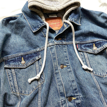 Vetements levis denim oversized denim jacket with hood L