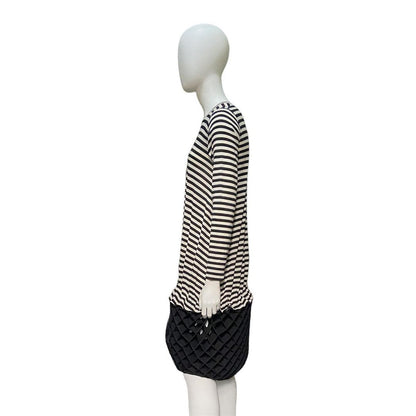 BWNT Junya Watanabe Fall 2015 Striped Geometric Wool Bungee Dress S