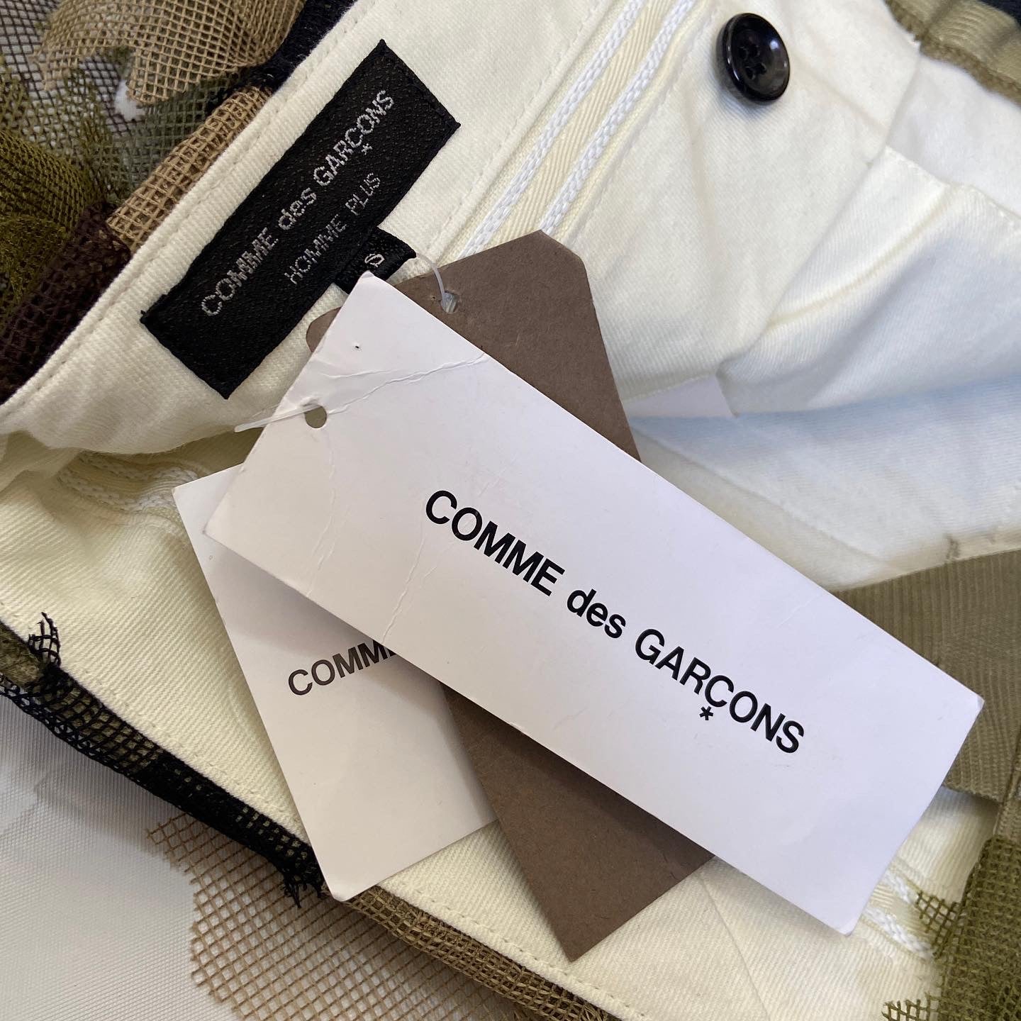 Comme des garçons Homme Plus ss19 camouflage leaf pants S