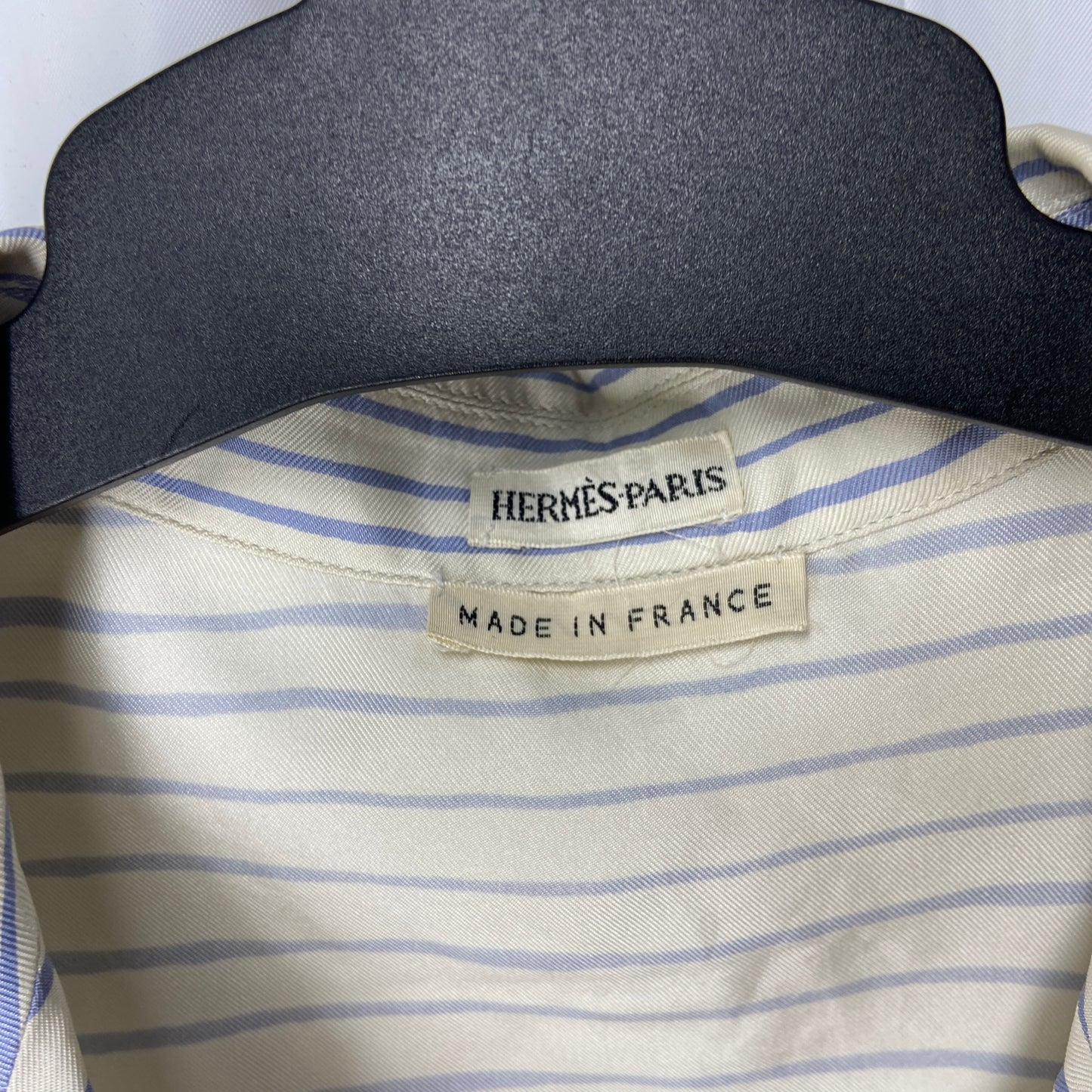 Hermès by margiela sailor print silk blouse 36