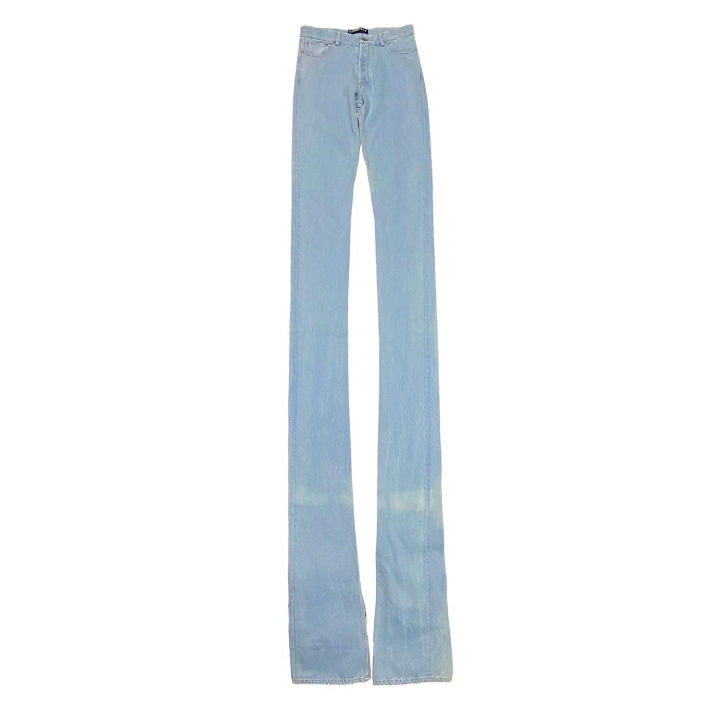 Y/project extra long stacked jeans