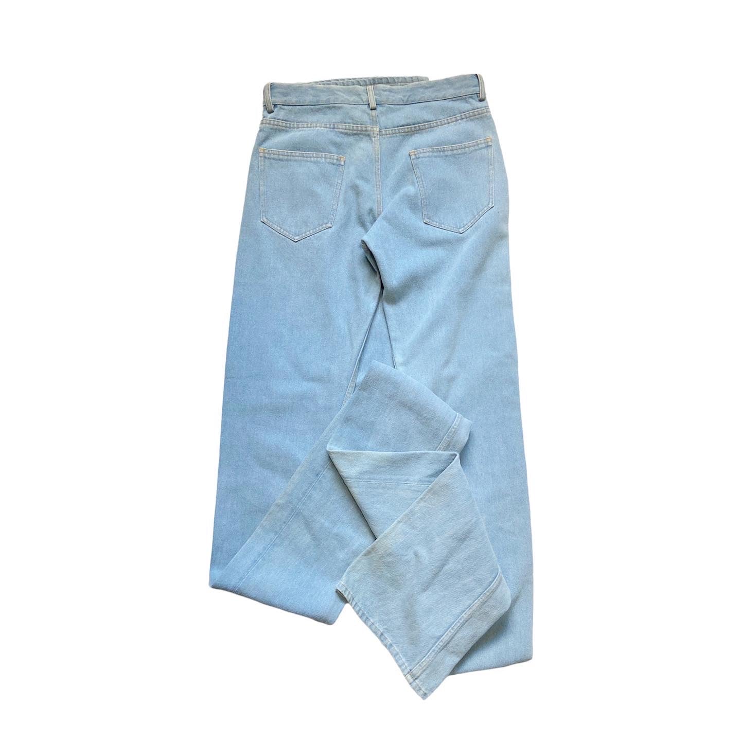 Y/project extra long stacked jeans