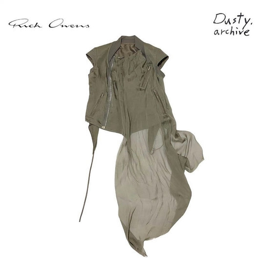 Rick owens ss04 runway silk vest 40