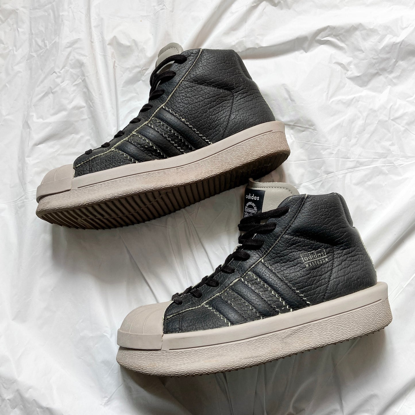 Rick owens x adidas indo pearl black mastodon pro 42.5