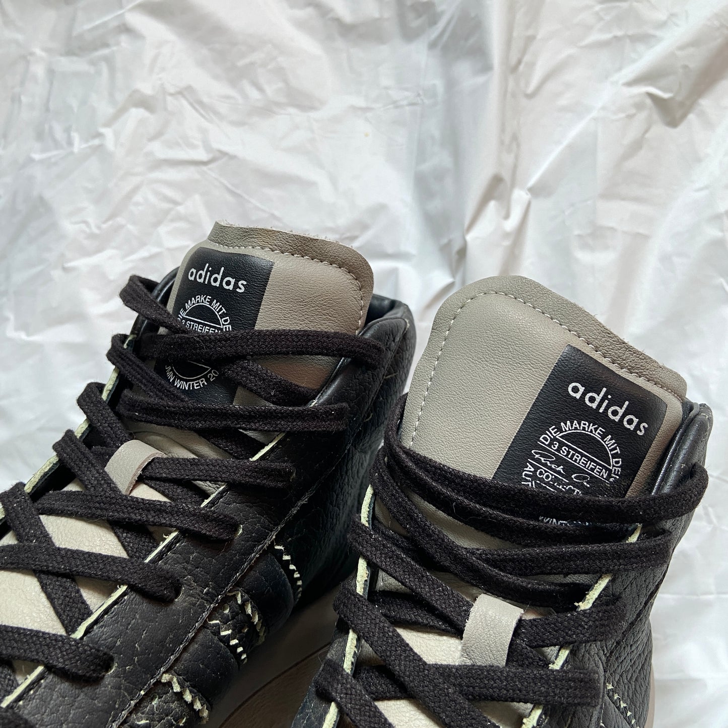 Rick owens x adidas indo pearl black mastodon pro 42.5