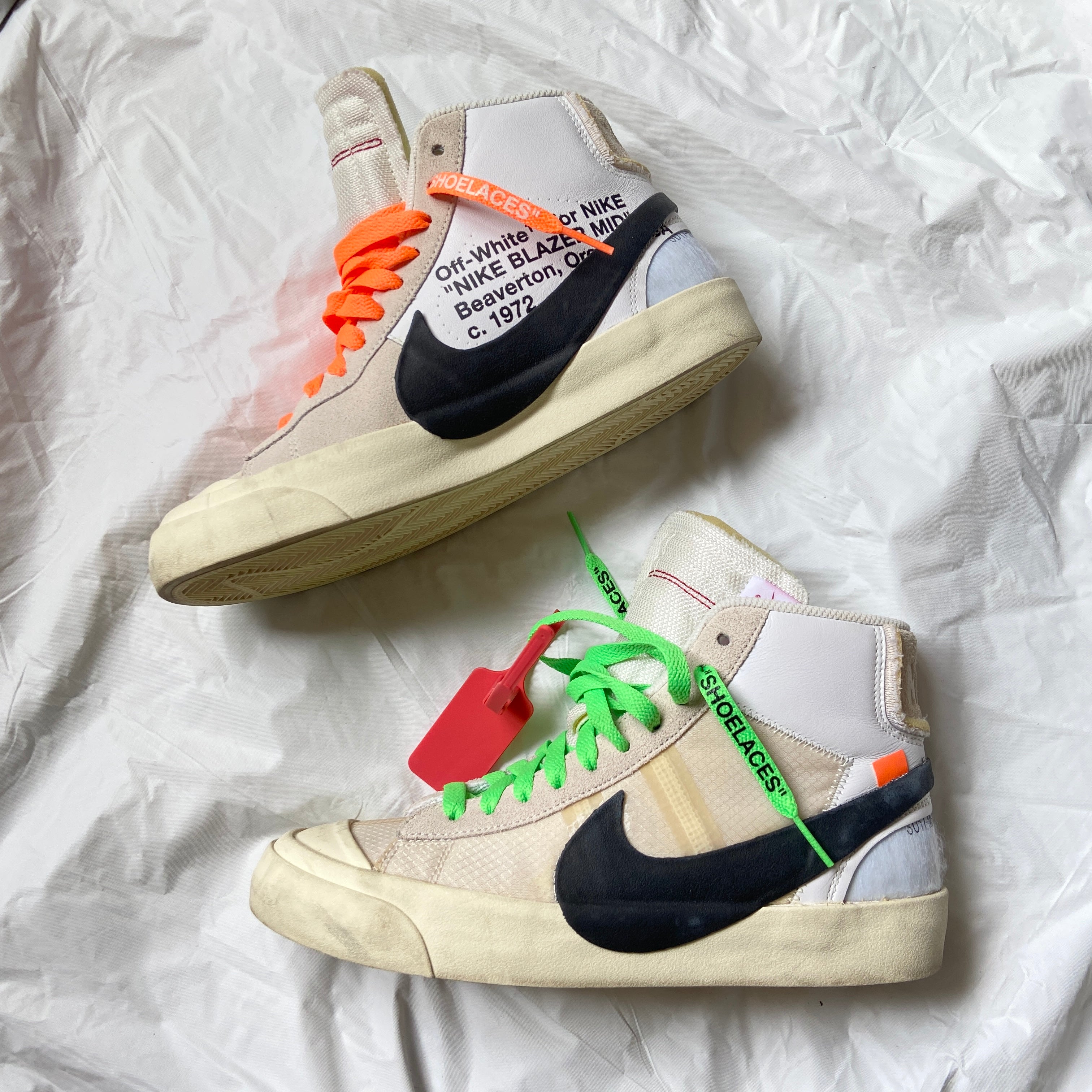 Off white virgil nike the ten blazer mid tag – Dusty Archive